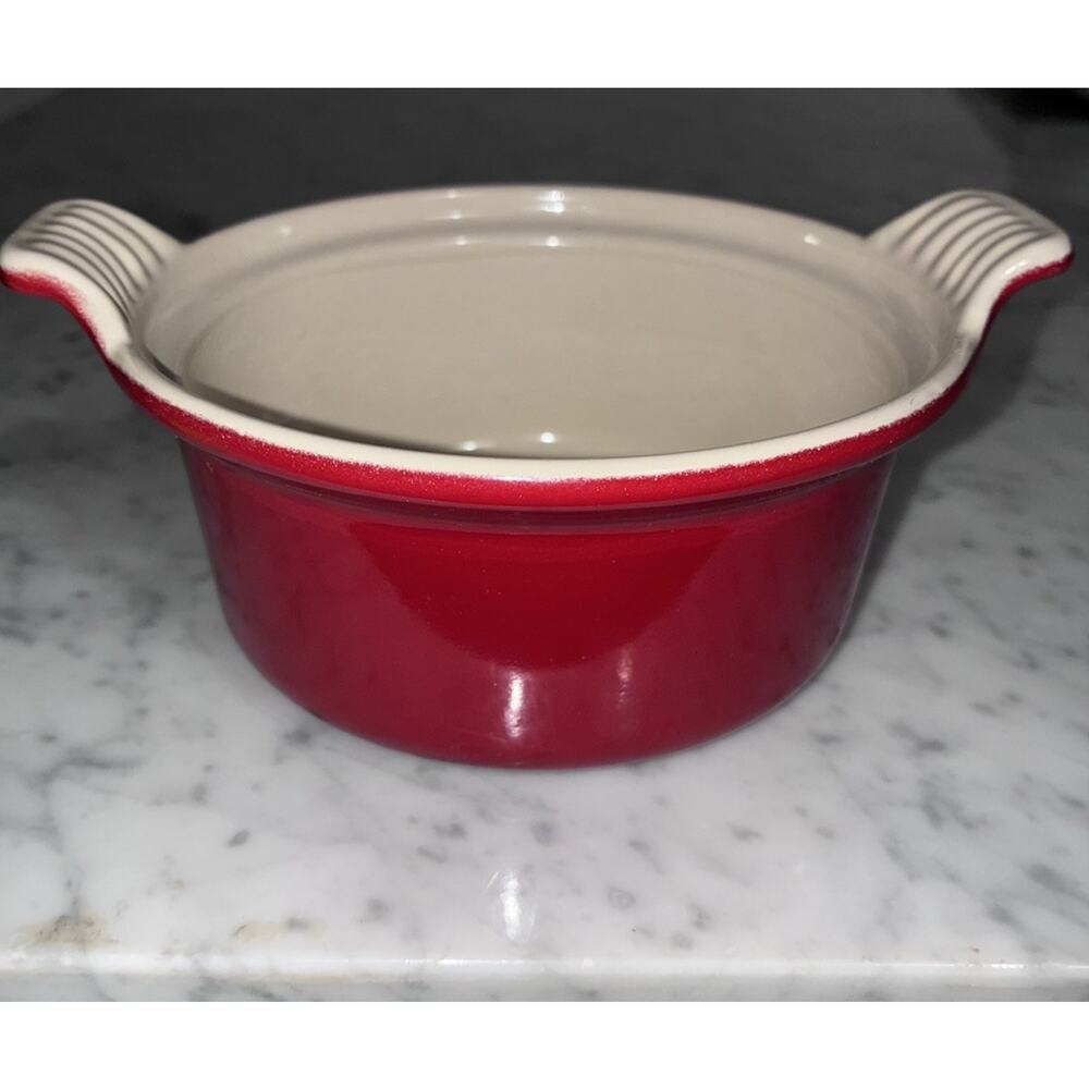 Le Creuset Vintage Cast Iron Mini Dash Ramekin Double Handle 14cm France